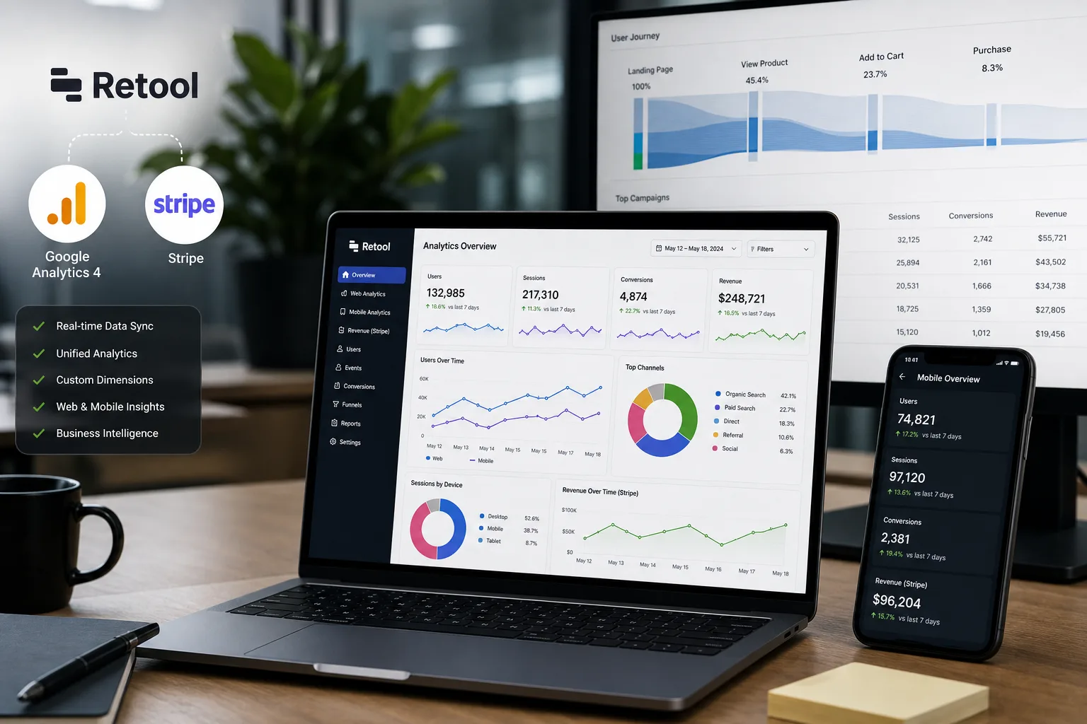 Integrate Google Analytics Graphs